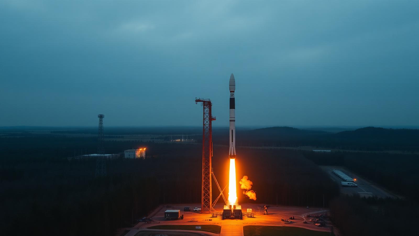 Hybrid-Rakete auf Teststand im Korridor Brandenburg – Symbolbild Luft- und Raumfahrtzentrum Strausberg